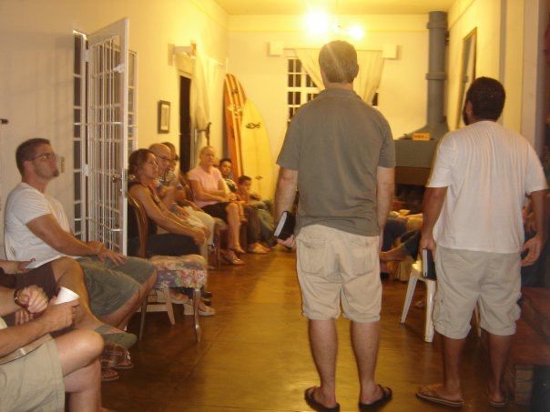 Grupo reunido nos primeiros tempos da plantação